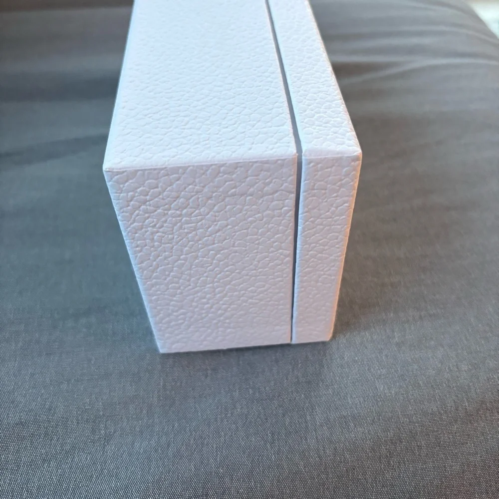 Dior Textured White Gift Box with Gold Lettering